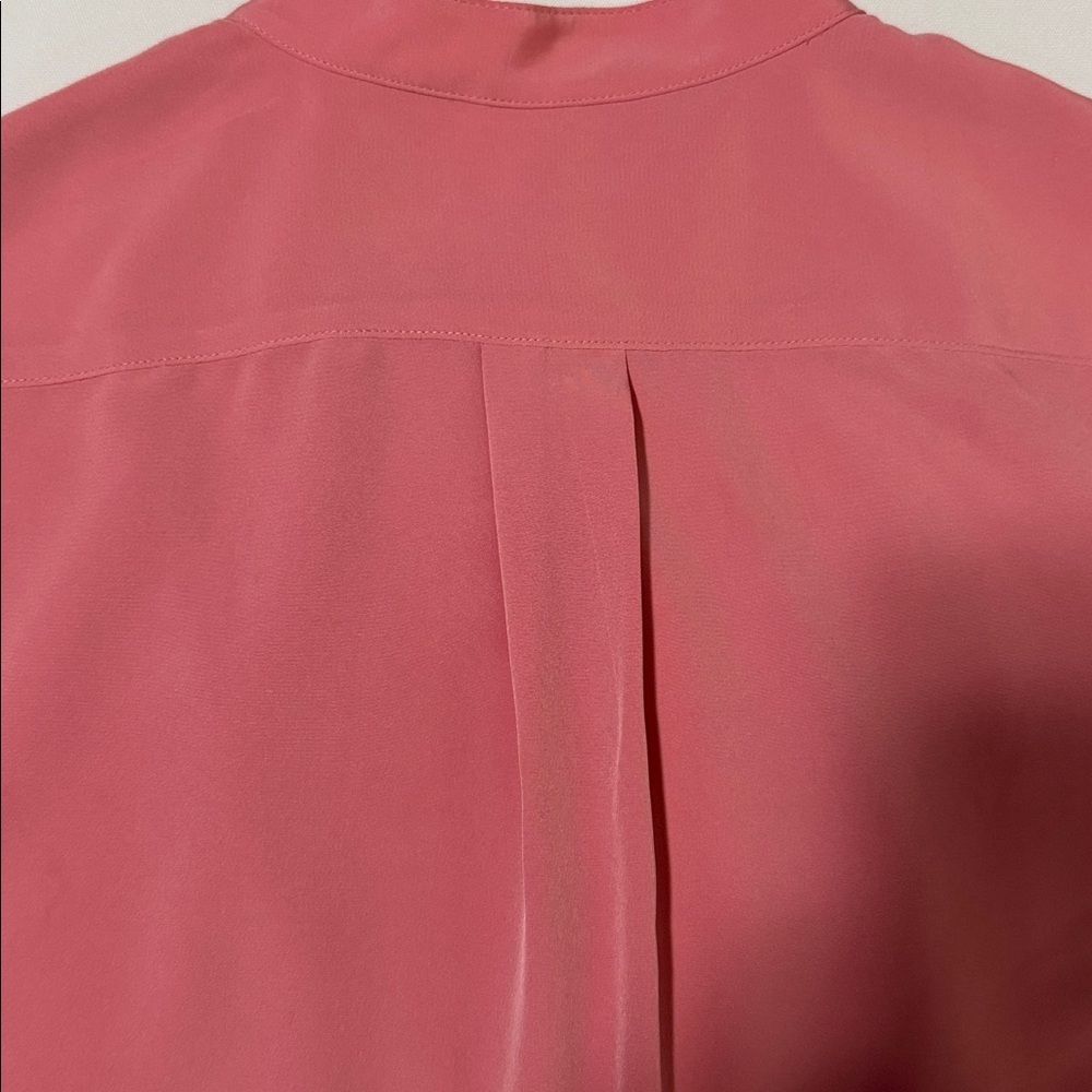 EUC Lauren Ralph Lauren long sleeve full button dusty rose tunic shirt. Size M - Picture 5 of 8